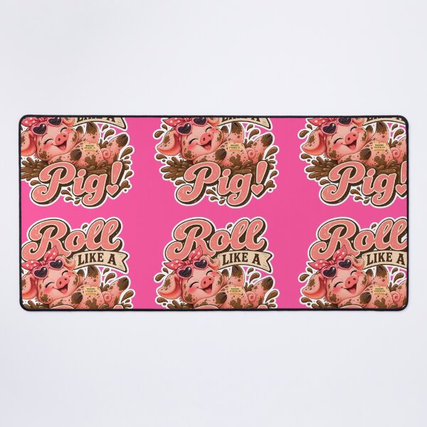 Item preview, ROLL LIKE A PIG! BY NAGGINGSTICKERSCO. ROLL LIKE A PIG! COLLECTION | ELECTRIC PINK Edition | No.01 designed and sold by LaMaisonOfMY.