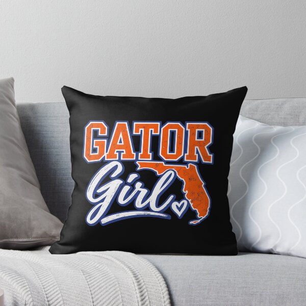 Item preview, Gator Girl Florida Map College Spirit Retro Script designed and sold by OddPopARt.
