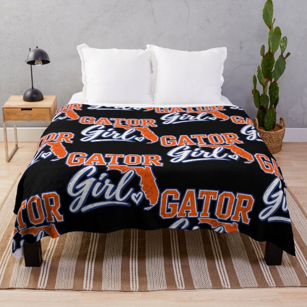 Item preview, Gator Girl Florida Map College Spirit Retro Script designed and sold by OddPopARt.