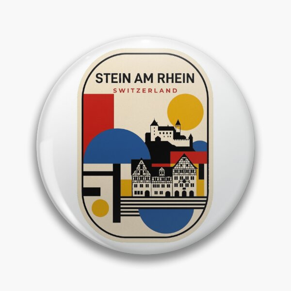 Artikelvorschau, Retro Stein am Rhein Bauhaus Geometrische Skyline entworfen und verkauft von k3rstman1.
