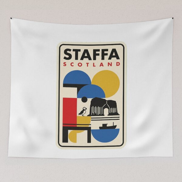 Item preview, Retro Staffa Bauhaus Geometric Skyline designed and sold by k3rstman1.