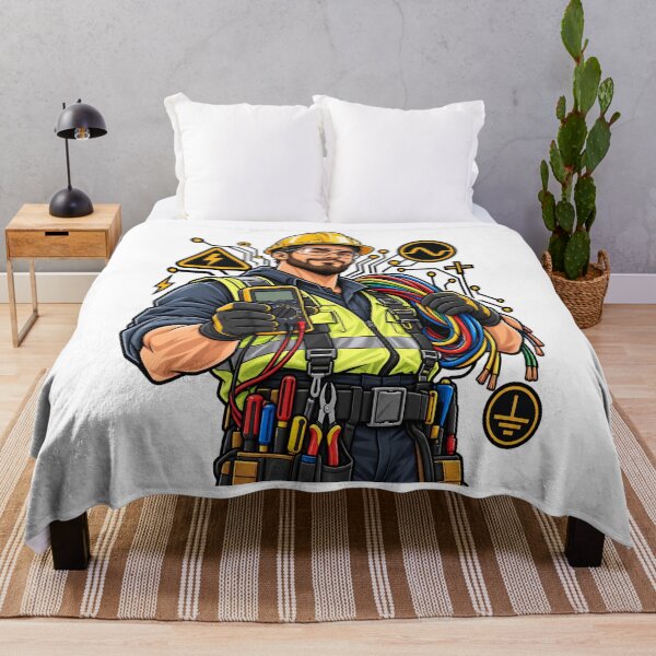 Item preview, Electrician Electrical Worker Tradesman Design designed and sold by JMDG Studio.