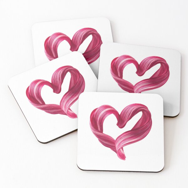 Item preview, Elegant Pink Ribbon Heart – Love and Romance designed and sold by ArtFairy38.