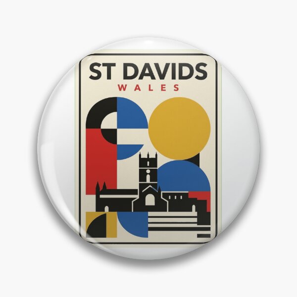 Item preview, Retro St Davids Bauhaus Geometric Skyline designed and sold by k3rstman1.