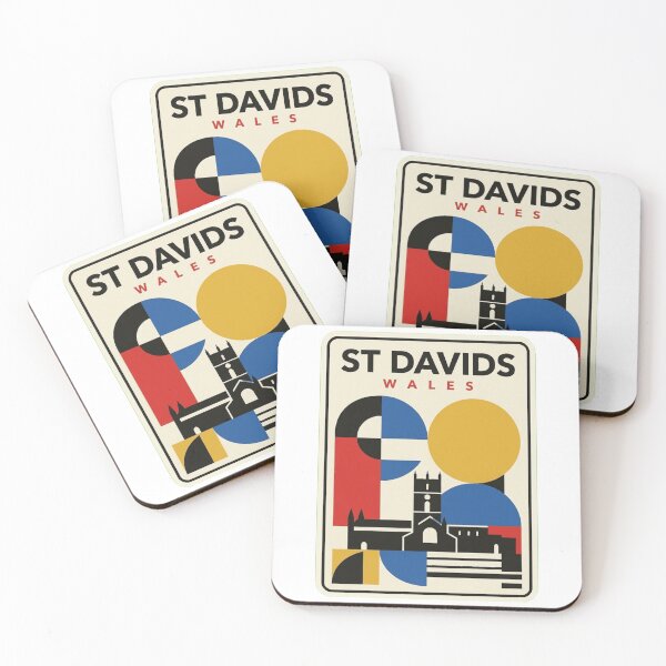 Item preview, Retro St Davids Bauhaus Geometric Skyline designed and sold by k3rstman1.