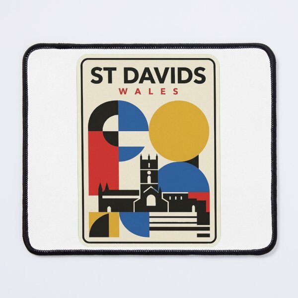 Item preview, Retro St Davids Bauhaus Geometric Skyline designed and sold by k3rstman1.