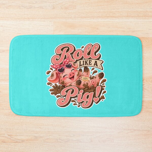 Item preview, ROLL LIKE A PIG! BY NAGGINGSTICKERSCO. ROLL LIKE A PIG! COLLECTION | AQUA Edition | No.01 designed and sold by LaMaisonOfMY.