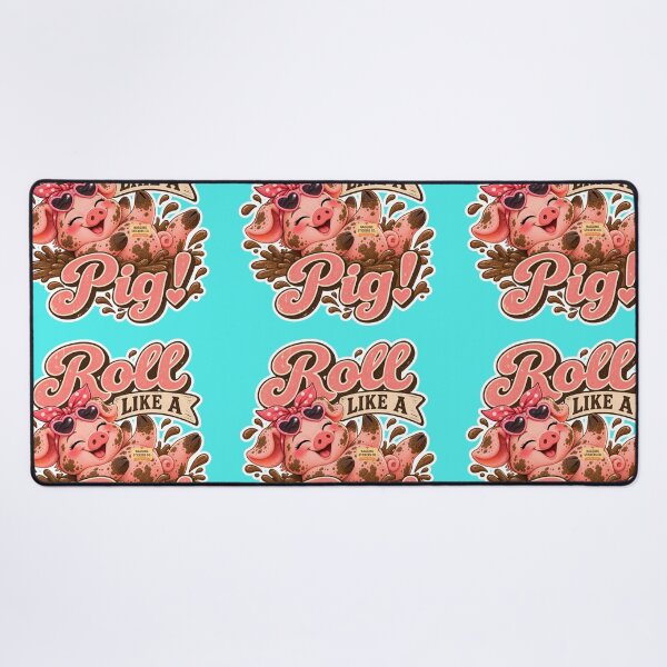 Item preview, ROLL LIKE A PIG! BY NAGGINGSTICKERSCO. ROLL LIKE A PIG! COLLECTION | AQUA Edition | No.01 designed and sold by LaMaisonOfMY.