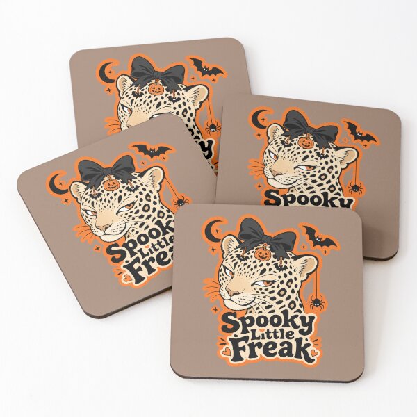 Item preview, le Spooky Little Freak - Sassy Retro Halloween Leopard designed and sold by TatyanaArt.