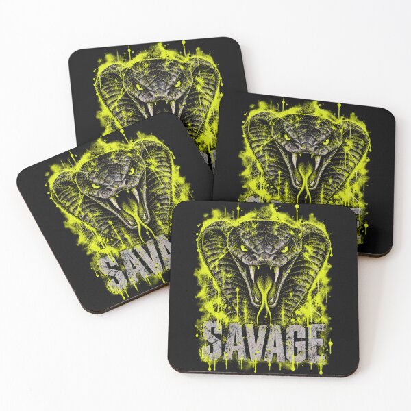Item preview, SAVAGE SNAKE YELLOW designed and sold by Neo-Punk.