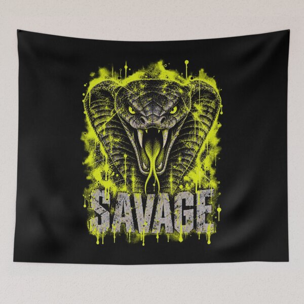 Item preview, SAVAGE SNAKE YELLOW designed and sold by Neo-Punk.