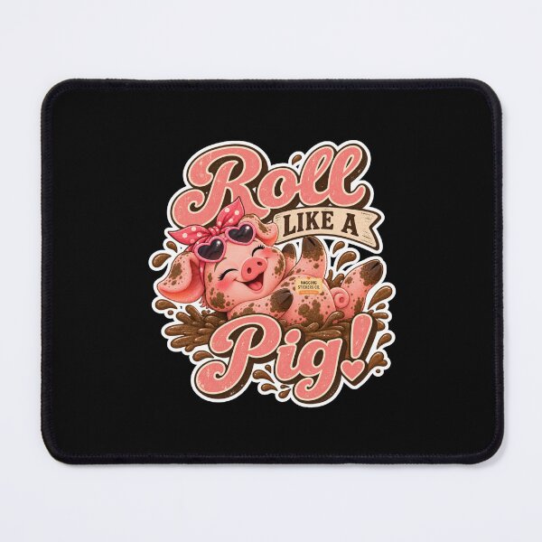 Item preview, ROLL LIKE A PIG! BY NAGGINGSTICKERSCO. ROLL LIKE A PIG! COLLECTION | BLACK Edition | No.01 designed and sold by LaMaisonOfMY.