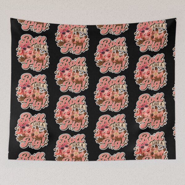 Item preview, ROLL LIKE A PIG! BY NAGGINGSTICKERSCO. ROLL LIKE A PIG! COLLECTION | BLACK Edition | No.01 designed and sold by LaMaisonOfMY.