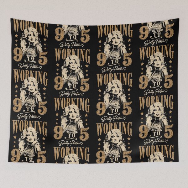 Item preview, Dolly Parton Working 9 to 5 Country Music Portrait designed and sold by Glow-Paw-Studio.