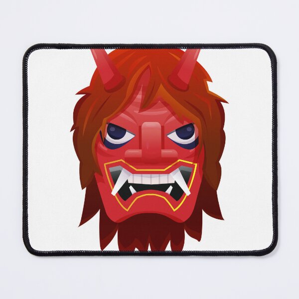 Item preview, Red Oni Mask Japanese Demon Namahage Vector designed and sold by PIXeez⭐️⭐️⭐️⭐️⭐️.
