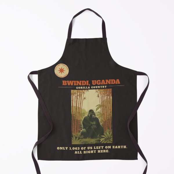 Item preview, Bwindi Uganda Mountain Gorilla Vintage Safari Tee designed and sold by StillHereWild.co.