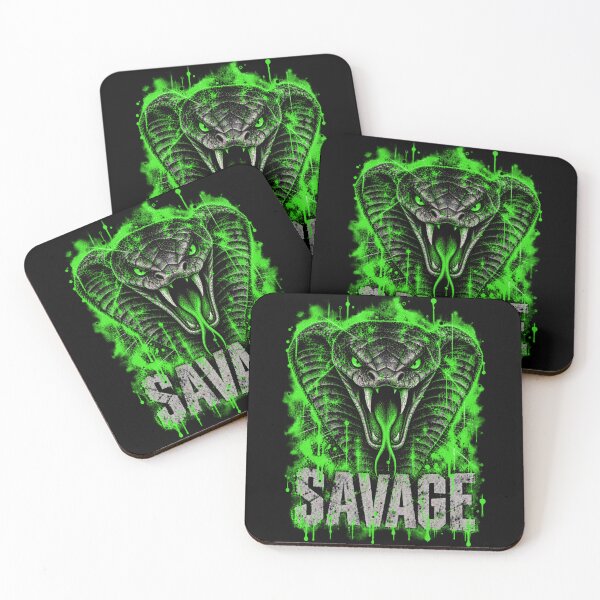 Item preview, SAVAGE SNAKE GREEN designed and sold by Neo-Punk.