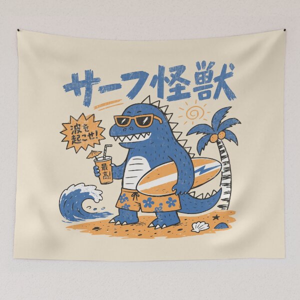 Item preview, Retro Surfing Creature Beach Adventure designed and sold by Studio Bootleg.