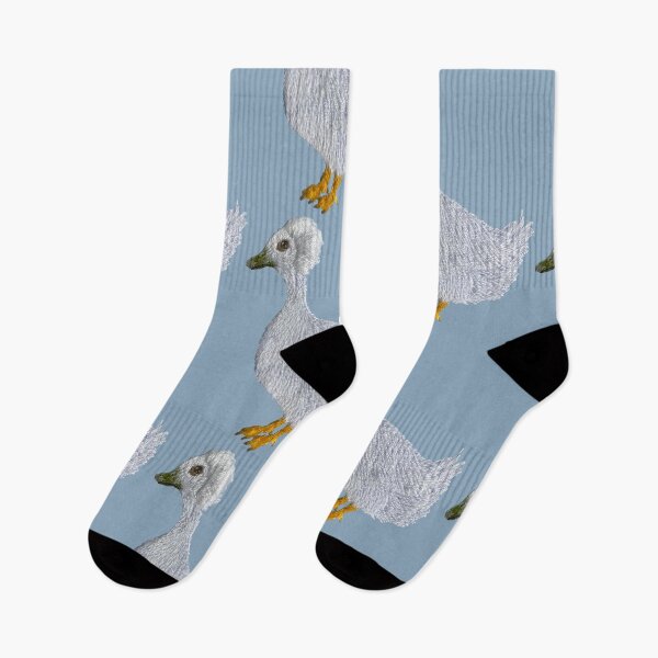 Item preview, Crested duck handembroidery designed and sold by Alsa.handembroidery.