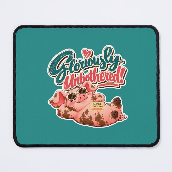 Item preview, GLORIOUSLY UNBOTHERED! BY NAGGINGSTICKERSCO. ROLL LIKE A PIG! COLLECTION | GREEN Edition | No.01 designed and sold by LaMaisonOfMY.