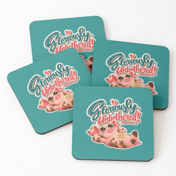 Item preview, GLORIOUSLY UNBOTHERED! BY NAGGINGSTICKERSCO. ROLL LIKE A PIG! COLLECTION | GREEN Edition | No.01 designed and sold by LaMaisonOfMY.