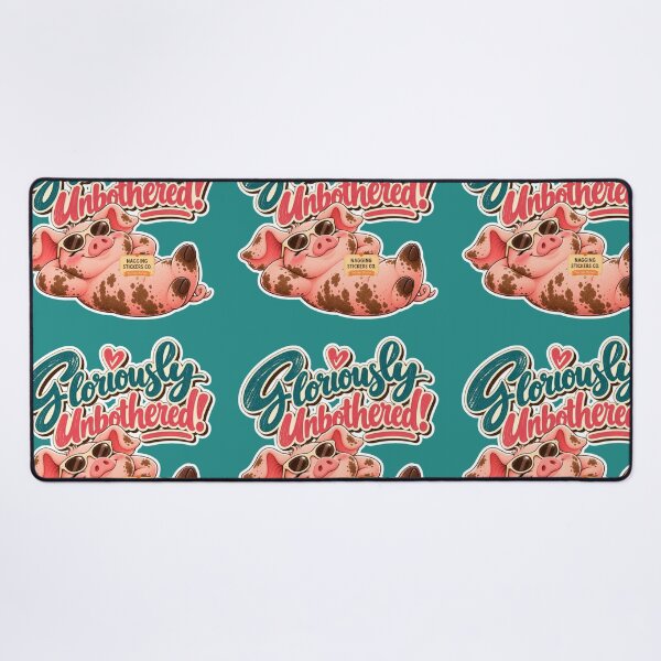 Item preview, GLORIOUSLY UNBOTHERED! BY NAGGINGSTICKERSCO. ROLL LIKE A PIG! COLLECTION | GREEN Edition | No.01 designed and sold by LaMaisonOfMY.
