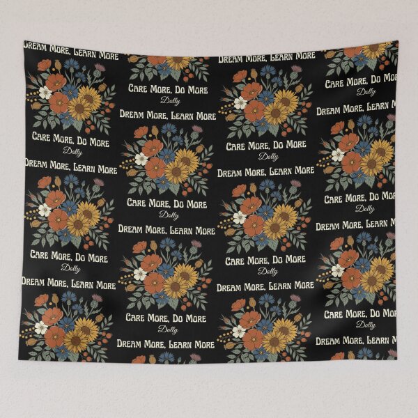 Item preview, Dream More Learn More Floral Inspiration Quote designed and sold by ostenlee.