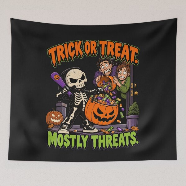 Item preview, Truco o trato: principalmente amenazas designed and sold by TytherleyTees.