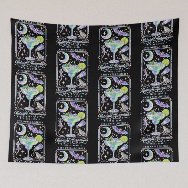 Item preview, Midnight Margaritas Cocktail Moon Bat Owens Sisters designed and sold by Glow-Paw-Studio.