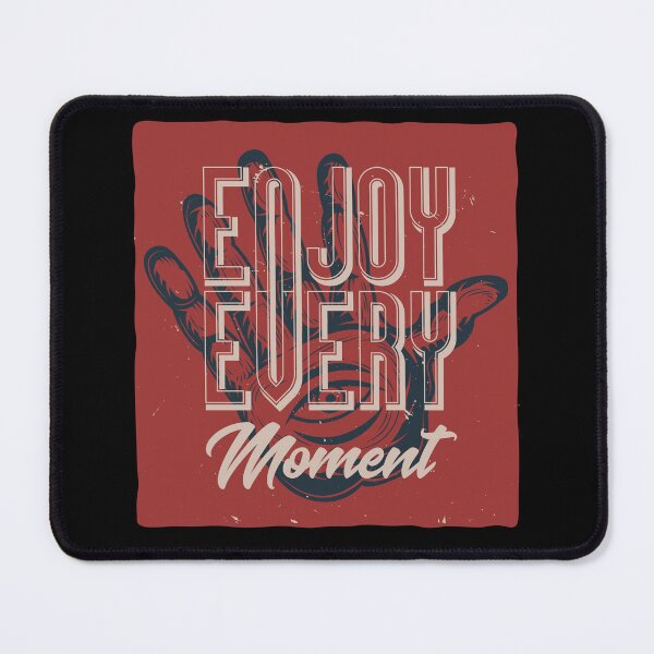 Item preview, Enjoy Every Moment Motivational Typographic Quote designed and sold by Minem39.