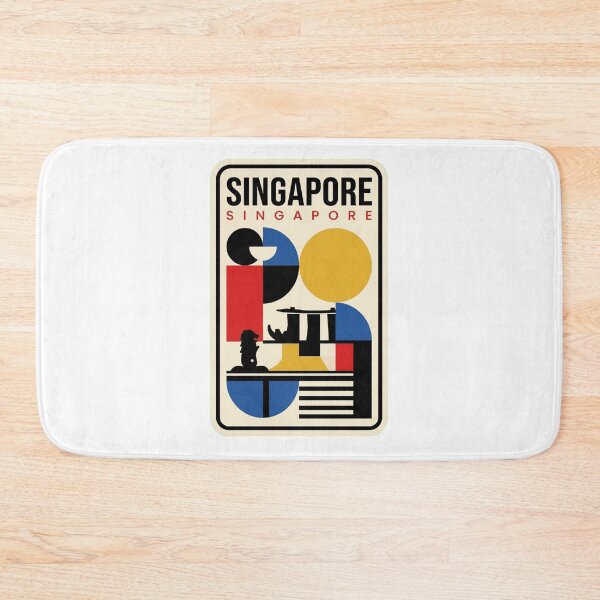 Item preview, Retro Singapore Bauhaus Geometric Skyline designed and sold by k3rstman1.