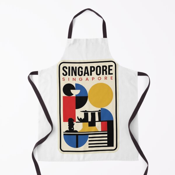 Item preview, Retro Singapore Bauhaus Geometric Skyline designed and sold by k3rstman1.