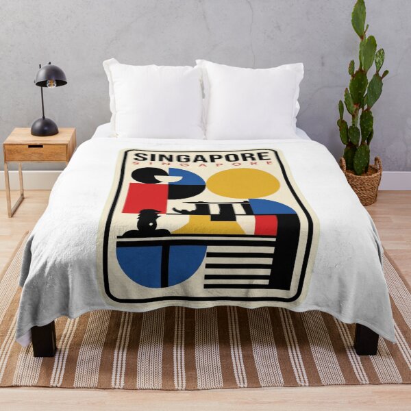 Item preview, Retro Singapore Bauhaus Geometric Skyline designed and sold by k3rstman1.