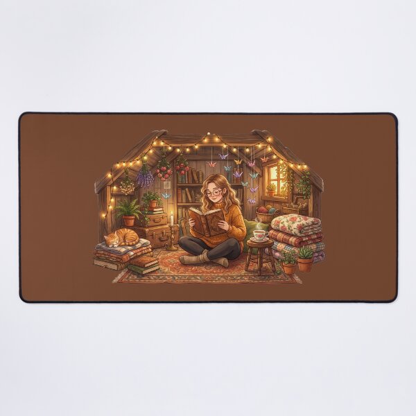 Item preview, Cozy Attic Reading Nook Cottagecore Illustration designed and sold by SebastianSpace.