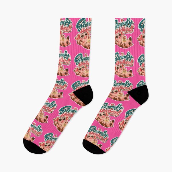 Item preview, GLORIOUSLY UNBOTHERED! BY NAGGINGSTICKERSCO. ROLL LIKE A PIG! COLLECTION | ELECTRIC PINK Edition | No.01 designed and sold by LaMaisonOfMY.