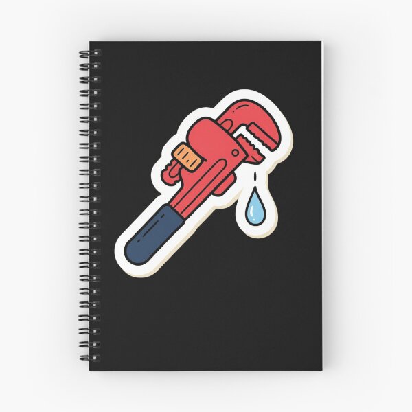 Item preview, Red Cartoon Pipe Wrench Plumbing Sticker designed and sold by bvdesignart.