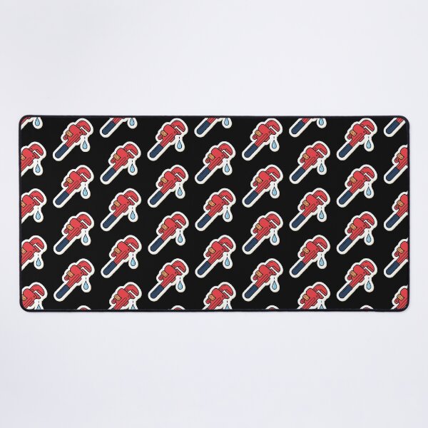 Item preview, Red Cartoon Pipe Wrench Plumbing Sticker designed and sold by bvdesignart.