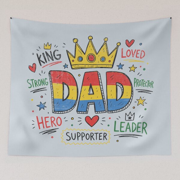 Item preview, King Dad Family Hero Tribute designed and sold by Studio Bootleg.