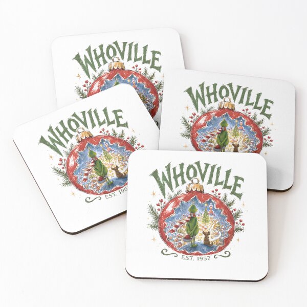 Item preview, Whoville Christmas Ornament Grinch Holiday Village Scene designed and sold by Glow-Paw-Studio.
