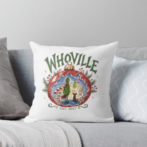 Item preview, Whoville Christmas Ornament Grinch Holiday Village Scene designed and sold by Glow-Paw-Studio.
