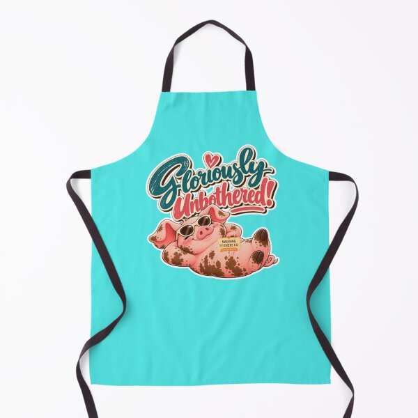 Item preview, GLORIOUSLY UNBOTHERED! BY NAGGINGSTICKERSCO. ROLL LIKE A PIG! COLLECTION | AQUA Edition | No.01 designed and sold by LaMaisonOfMY.