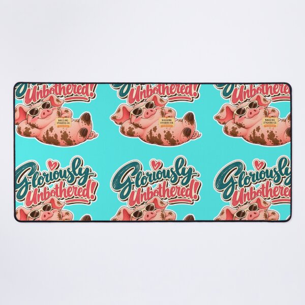 Item preview, GLORIOUSLY UNBOTHERED! BY NAGGINGSTICKERSCO. ROLL LIKE A PIG! COLLECTION | AQUA Edition | No.01 designed and sold by LaMaisonOfMY.