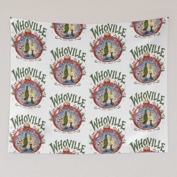 Item preview, Whoville Christmas Ornament Grinch Holiday Village Scene designed and sold by Glow-Paw-Studio.