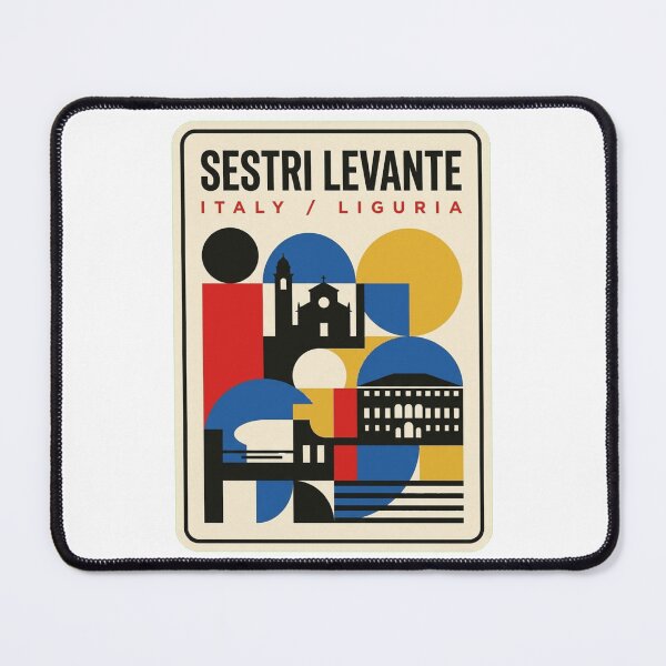 Item preview, Retro Sestri Levante Bauhaus Geometric Skyline designed and sold by k3rstman1.