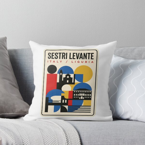 Item preview, Retro Sestri Levante Bauhaus Geometric Skyline designed and sold by k3rstman1.