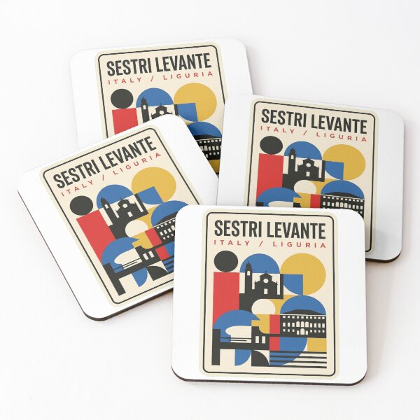 Item preview, Retro Sestri Levante Bauhaus Geometric Skyline designed and sold by k3rstman1.