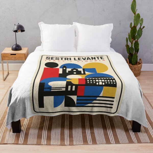 Item preview, Retro Sestri Levante Bauhaus Geometric Skyline designed and sold by k3rstman1.