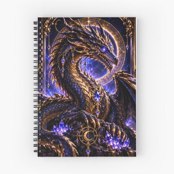 Artikelvorschau, Mitternachts-Amethyst-Drache – Himmlischer Wächter entworfen und verkauft von PurvaNimfaMagic.