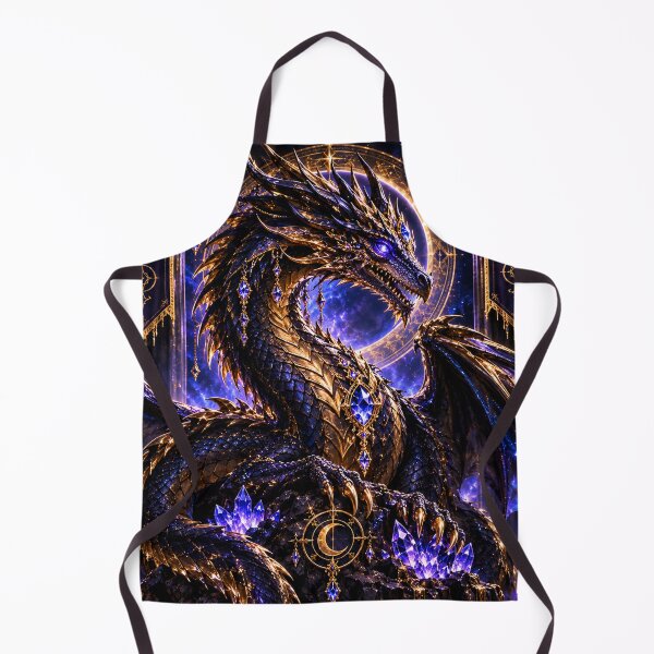 Item preview, Midnight Amethyst Dragon – Celestial Guardian designed and sold by PurvaNimfaMagic.