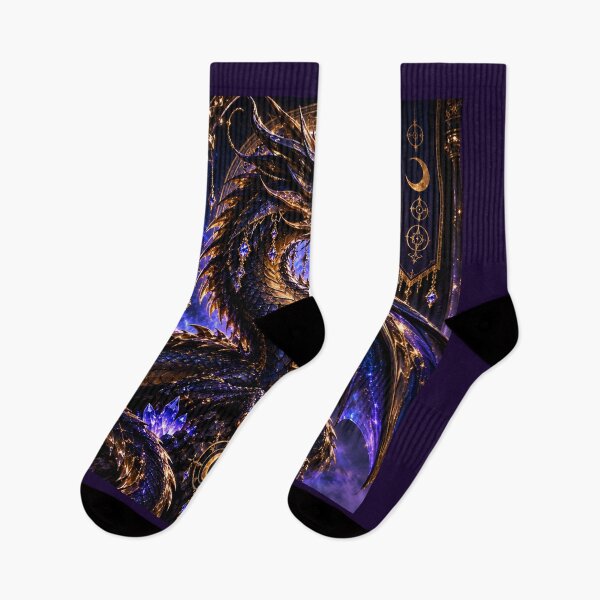 Artikelvorschau, Mitternachts-Amethyst-Drache – Himmlischer Wächter entworfen und verkauft von PurvaNimfaMagic.